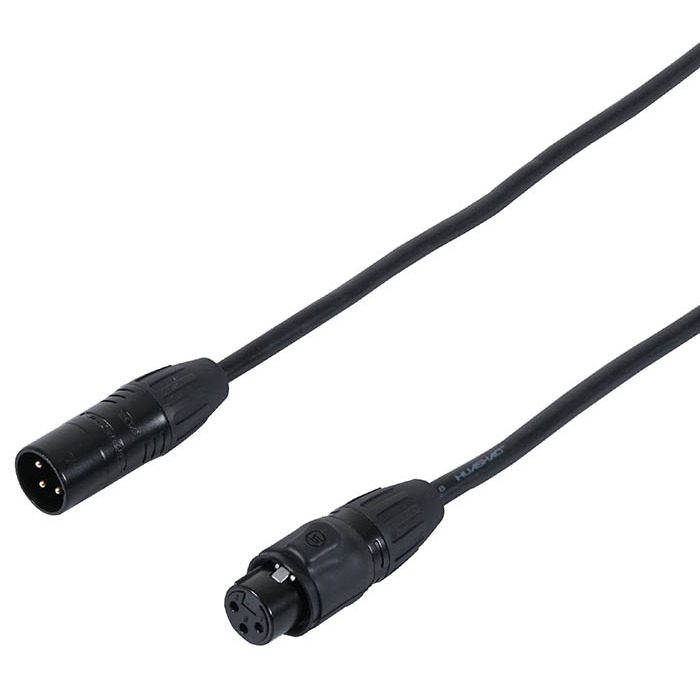 3 Pin XLR to XLR IP Rated DMX Lead 2m