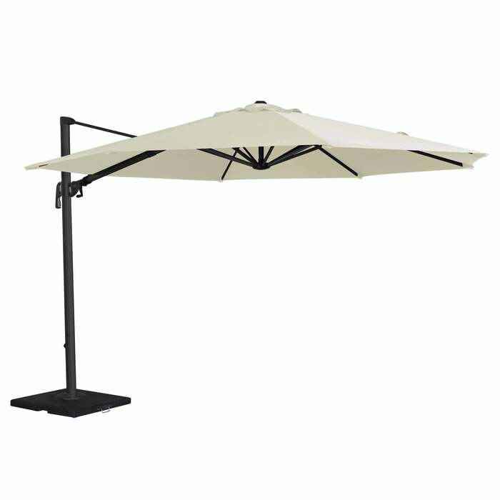 Alexander Rose 3. 5m Cantilever Round Garden Parasol - Ecru