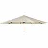 Alexander Rose 2. 7m Hardwood Round Garden Parasol
