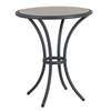 Alexander Rose Cordial Grey Bistro Table with Pebble Laminate Top