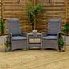 Bracken Outdoors Dakota Duo Recliner Chair Set with Side Table