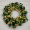 Christmas Wreath with Warm White Fibre Optics