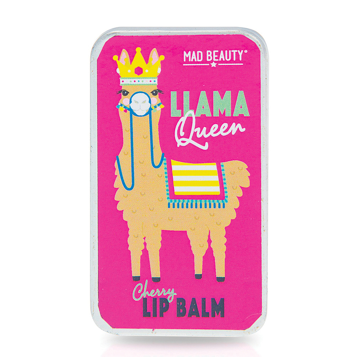 Mad Beauty Llama Queen Lip Balm Slider Tin - Cherry