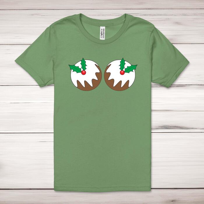 Christmas Pud Boobs Adult T