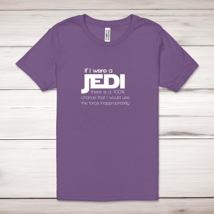 If I Were A Jedi Adult T-Shirt - Royal Purple, XS