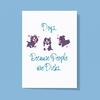 Dogs, Because People Are Dicks Greeting Card