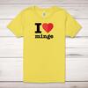 I Love Minge Adult T-Shirt