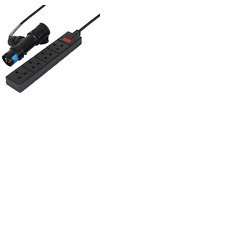 16A T Connect to 4 Way 13A Extension Lead with Titanex Rubber Cable