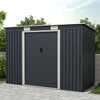 Charles Bentley Metal Shed 8. 6ft x 4ft
