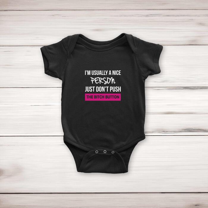 The Bitch Button Babygrow