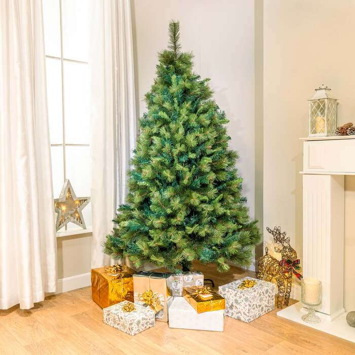 6ft - 7ft Amsterdam Pine Artificial Christmas Tree, 7ft