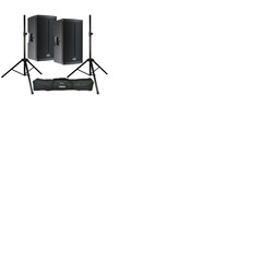 FBT X-lite112A Active Speaker System, Set of Two with Stands & Covers 3000W