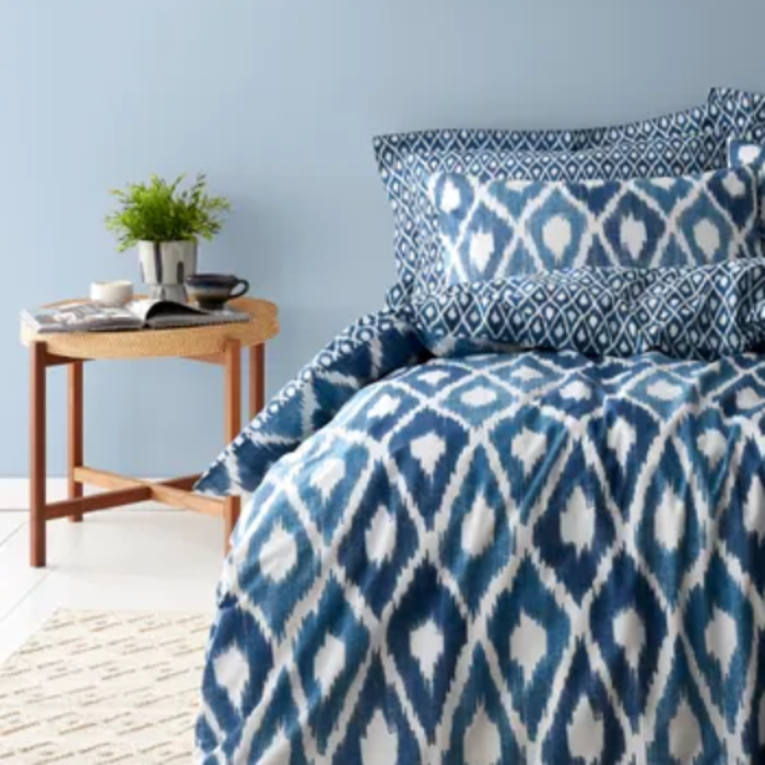 100% Cotton Diamond Blue