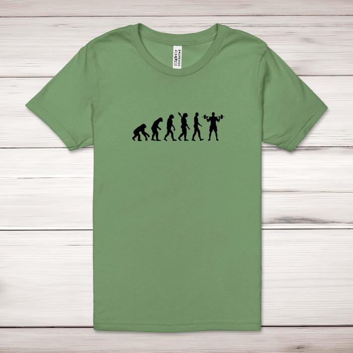 Evolution Of A Body Builder Adult T-Shirt