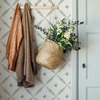 Blomstermala Leaf Trellis Wallpaper Green White Galerie 51024