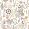 Little Explorers 2 Wallpaper Savannah Silver Grey Galerie 14837