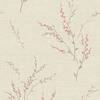 Carmella Floral Textured Vinyl Wallpaper Pink Belgravia 7153