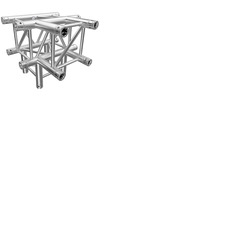 Global Truss F34 PL 3 Way T + 1 Down Quad Trussing 50mm