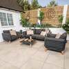Bracken Outdoors Moss Aluminium Lounge Garden Furniture Sofa Set with Coffee Tables