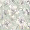 Camilla Floral Vinyl Wallpaper Grey / Sage Green Grandeco A72404