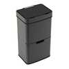 Triple Compartment 62L Sensor Bin Black