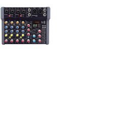 8 Channel Audio Mixer Compact Design with DSP USB and Bluetooth