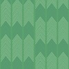 Nyle Chevron Stripe Vinyl Wallpaper Green / Blue Fine Decor FD26525
