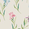 Laura Ashley Hawling Irises Wallpaper Soft Natural 127400