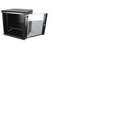 19" 12U Metal Rack Cabinet with Glass Door 600mm Deep Wall or Floor Mount