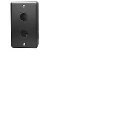 Double Gang Plate and Box for D Series Connectors - 2 Way Vertical