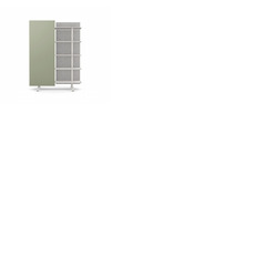 A08 Mobile Shelving Unit with Glass Writing Board