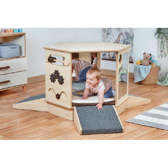 Magical Mirror Den with Ramps & Sensory Cushion