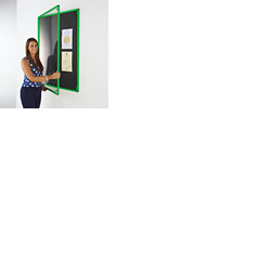 Coloured Frame Tamperproof Noticeboard
