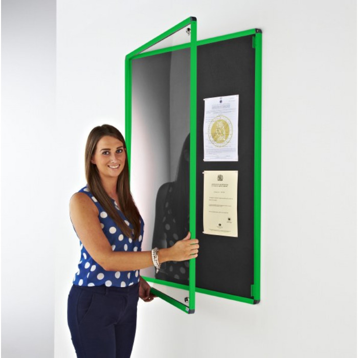 Coloured Frame Tamperproof Noticeboard