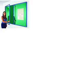 Coloured Frame Tamperproof Noticeboard