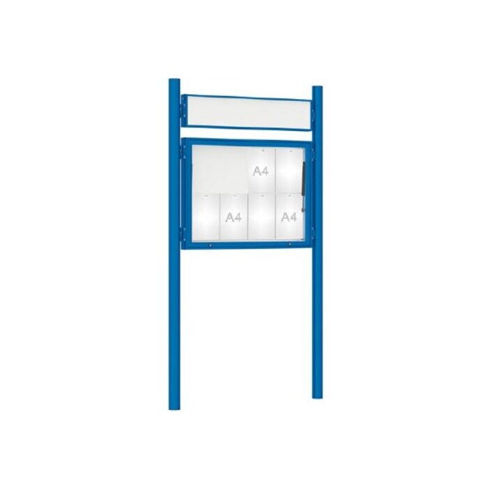 Premium Post Mounted Outdoor Noticeboard