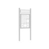 Premium Post Mounted Outdoor Noticeboard