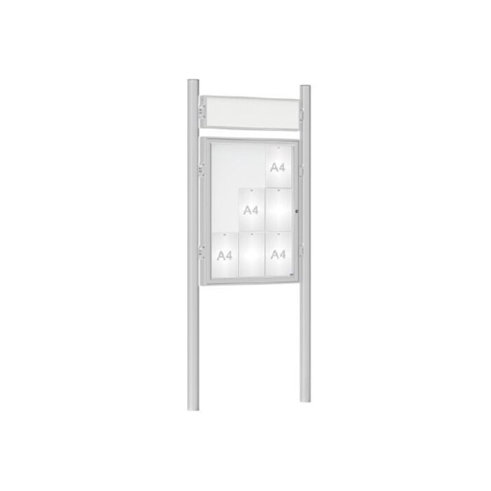 Premium Post Mounted Outdoor Noticeboard