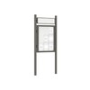 Premium Post Mounted Outdoor Noticeboard