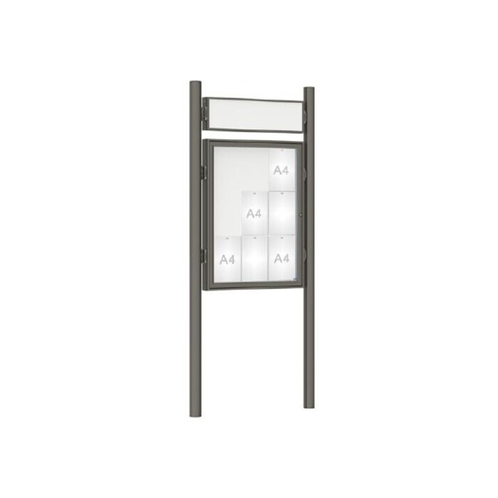 Premium Post Mounted Outdoor Noticeboard