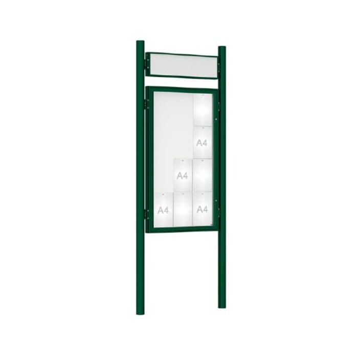 Premium Post Mounted Outdoor Noticeboard
