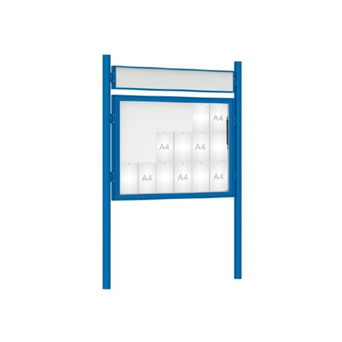 Premium Post Mounted Outdoor Noticeboard