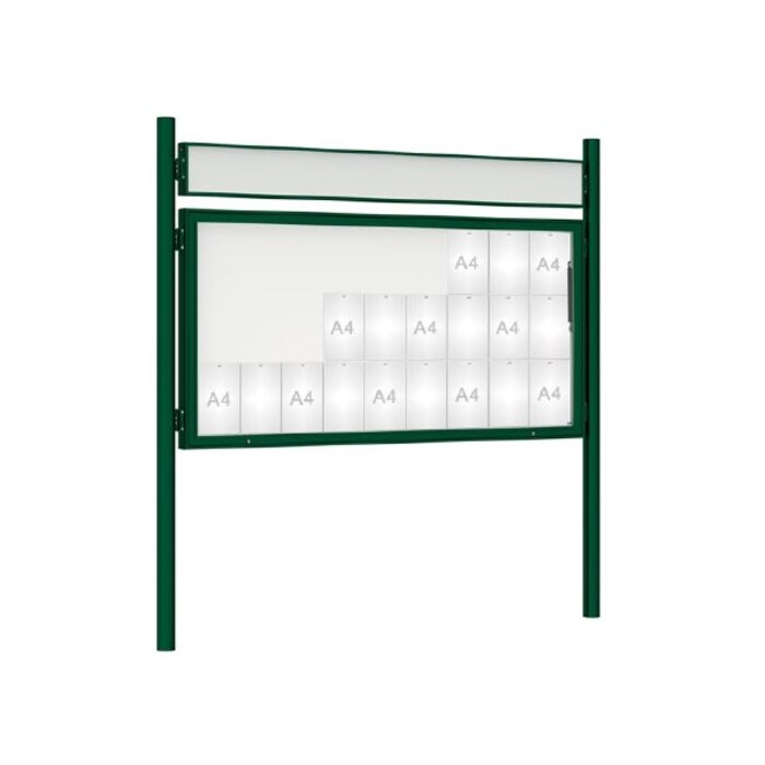 Premium Post Mounted Outdoor Noticeboard