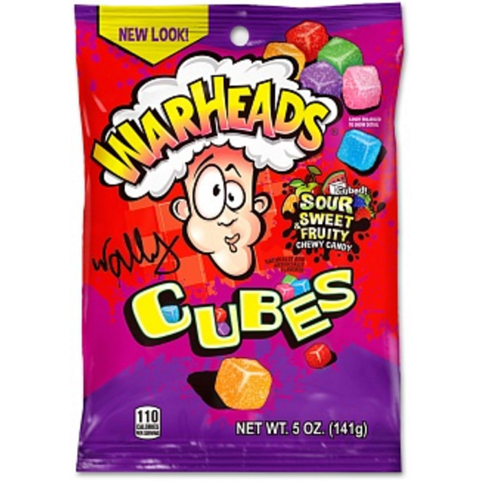 Warheads Cubes Peg Bag 142g *USA*