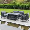 Bracken Outdoors Maldives Rope Aluminium Lounge Garden Sofa Set with Height Adjustable Table, Early March 2026