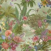 Paul Moneypenny Floral Hall Textured Vinyl Wallpaper Green / Multi Grandeco 204401