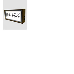 Light Box Order Here Sign