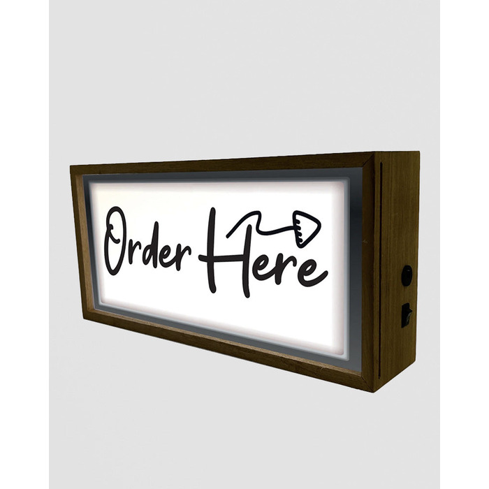 Light Box Order Here Sign