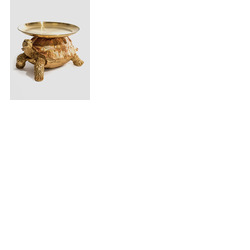 Gold & Bronze Tortoise w/ Gold Tray