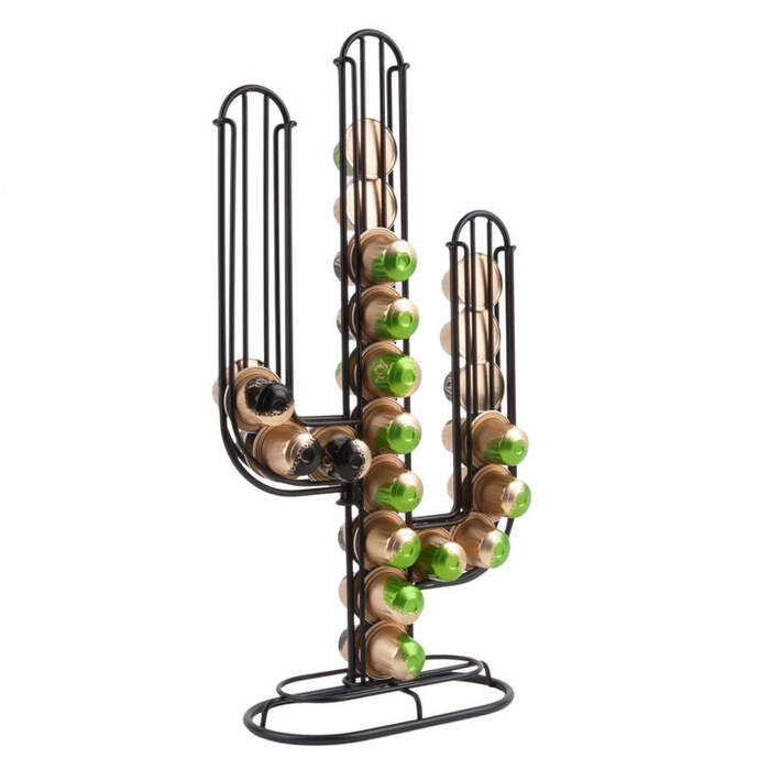 Cactus Coffee Capsule Holder - Black